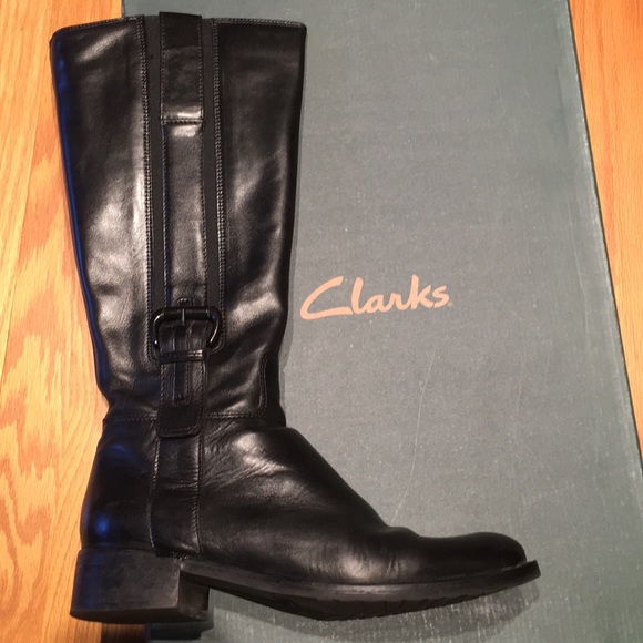 clarks knee high boots